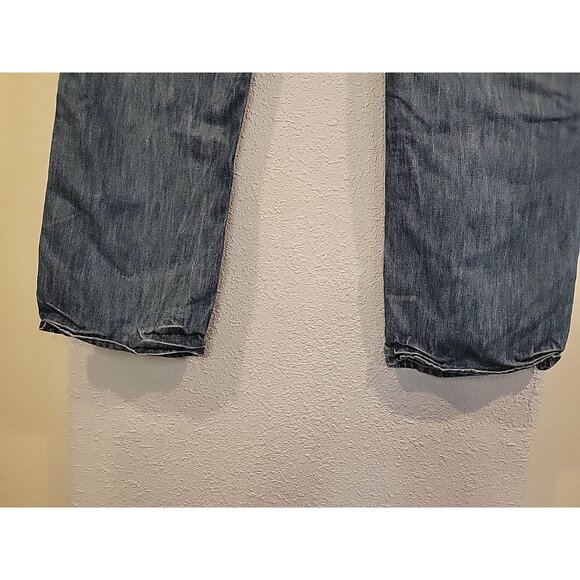 Helix Jeans Mens 36x35* Blue Straight Leg Medium Wash Denim Casual Pants Cotton - Picture 6 of 8